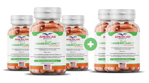 Compre 3 e leve 5 frascos de American Fit